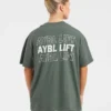 AYBL Lift Italic Oversized-T-Shirt