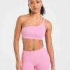 Enhance Nahtloser Ein-Schulter-Sport-BH