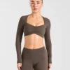 Physique Langarm-Crop-Top