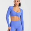 Physique Langarm-Crop-Top