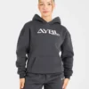 Retro-Hoodie mit Stickerei in Oversize-Passform