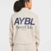 Sports Club Oversized-Pullover mit 1/4-Reißverschluss