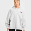 Varsity Minimal Logo Oversize-Strick-Hoodie