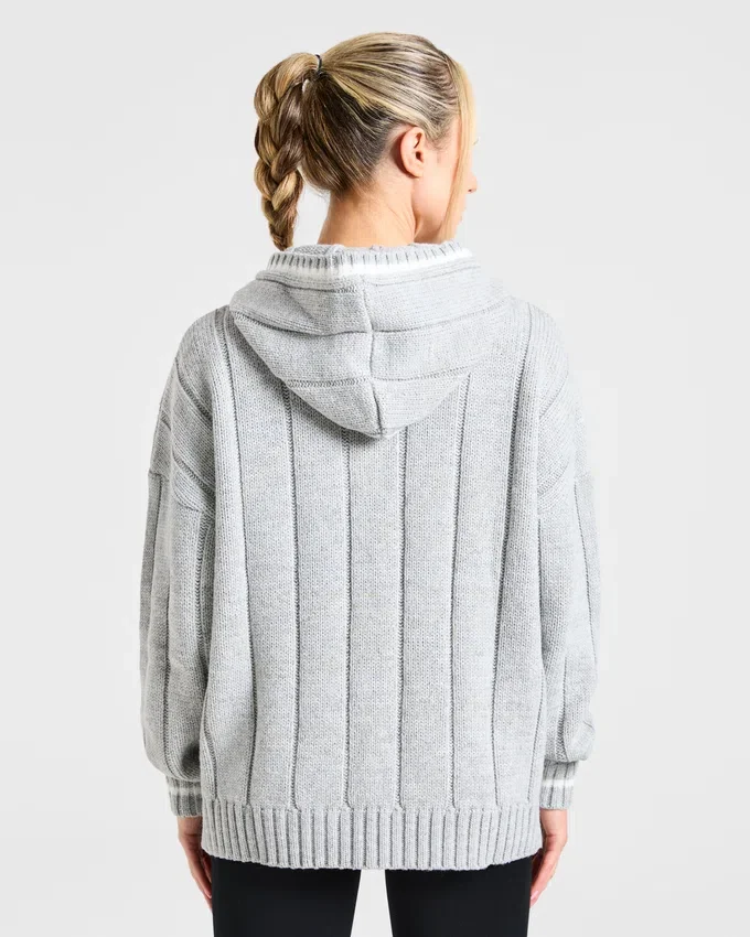 Athletics Oversized-Strick-Hoodie