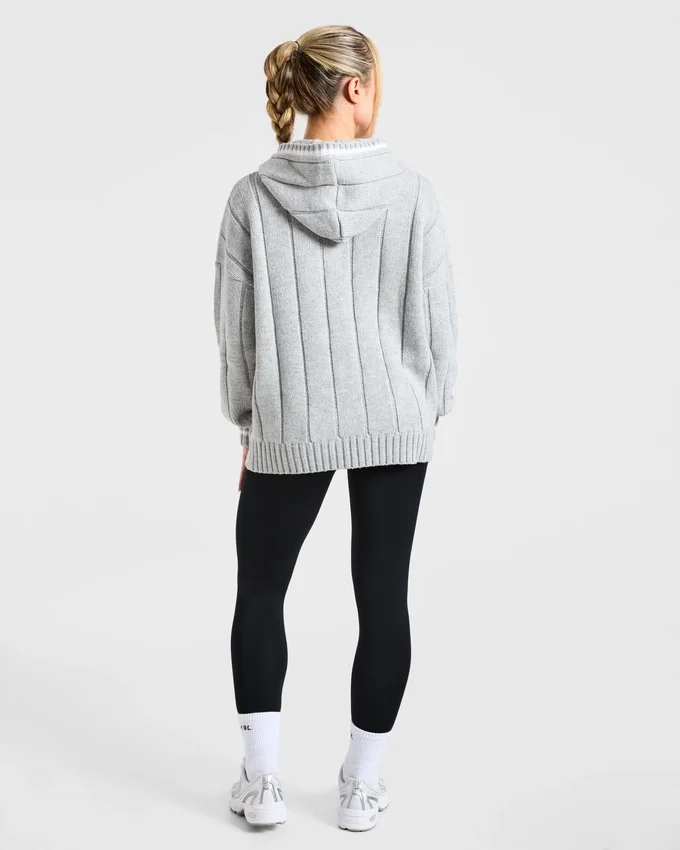 Athletics Oversized-Strick-Hoodie