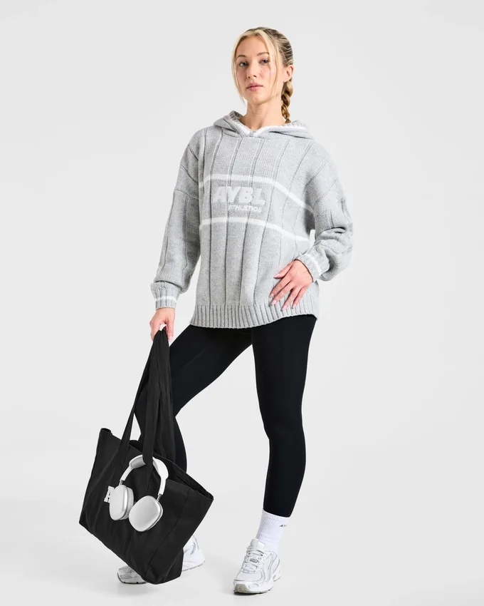 Athletics Oversized-Strick-Hoodie