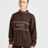 Athletics Oversized-Strickpullover mit 1/4-Reißverschluss