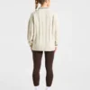 Athletics Oversized-Strickpullover mit 1/4-Reißverschluss