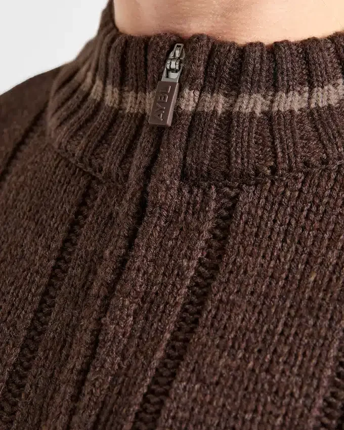 Athletics Oversized-Strickpullover mit 1/4-Reißverschluss