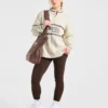 Athletics Oversized-Strickpullover mit 1/4-Reißverschluss