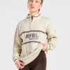 Athletics Oversized-Strickpullover mit 1/4-Reißverschluss