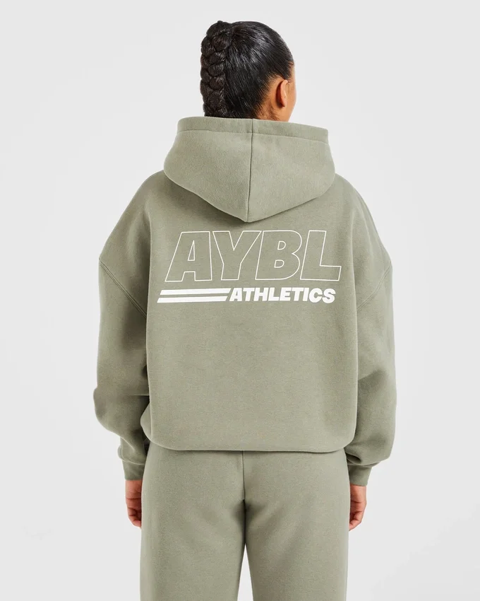 Athletics Track Oversized-Hoodie