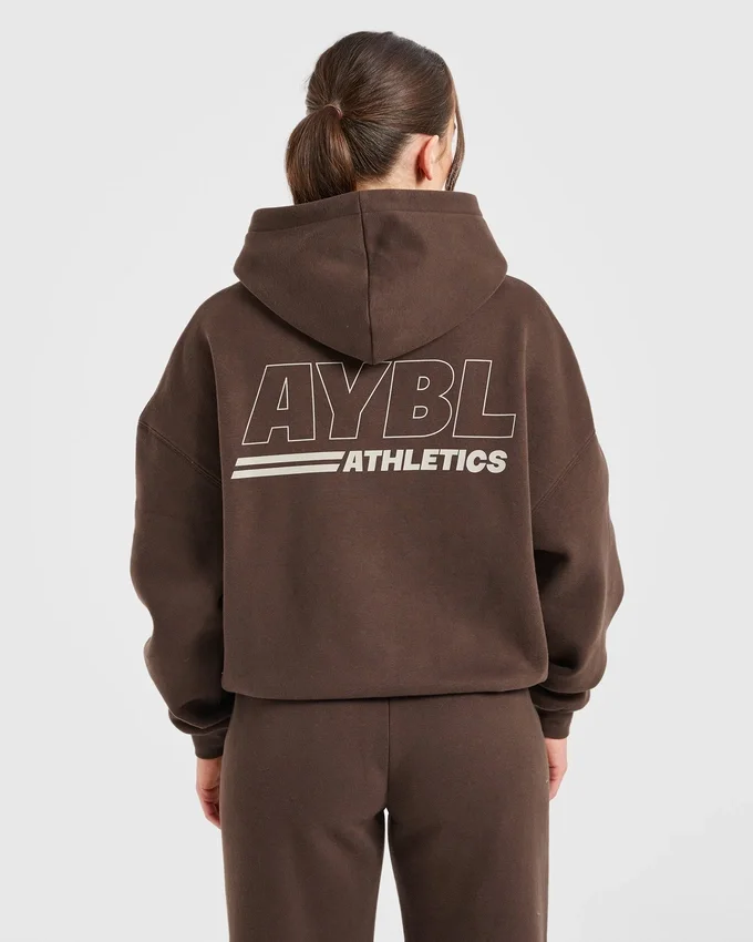 Athletics Track Oversized-Hoodie