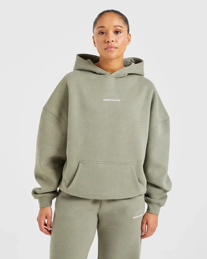 Athletics Track Oversized-Hoodie