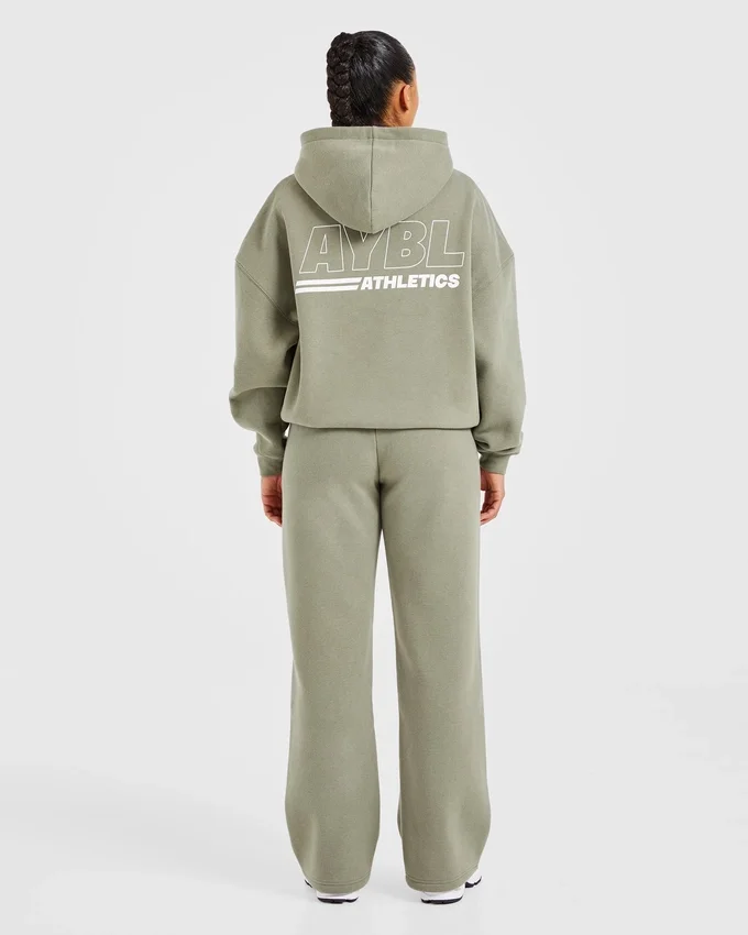 Athletics Track Oversized-Hoodie