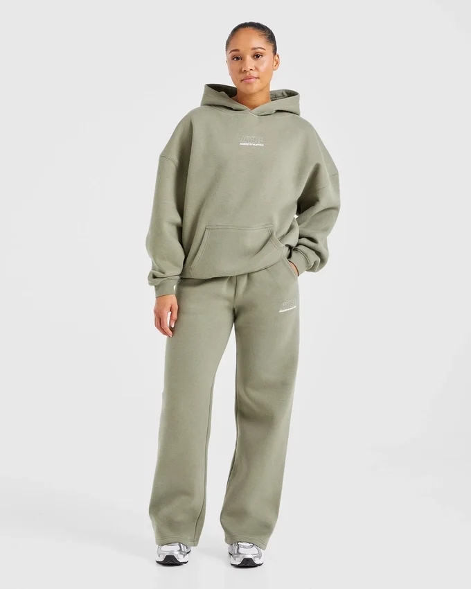 Athletics Track Oversized-Hoodie