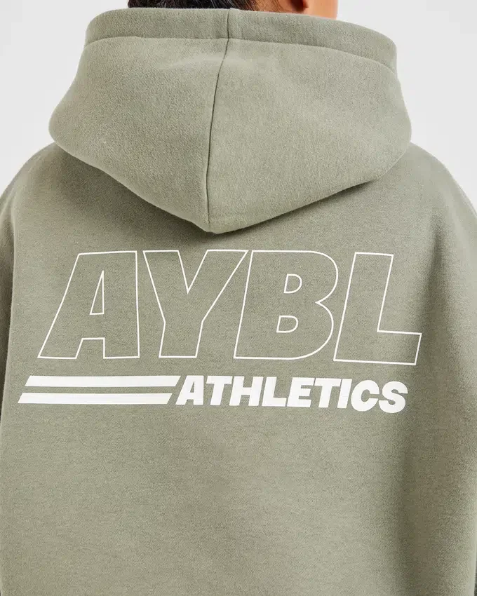 Athletics Track Oversized-Hoodie