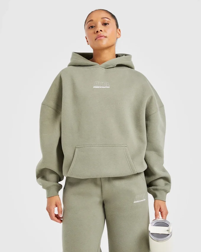 Athletics Track Oversized-Hoodie