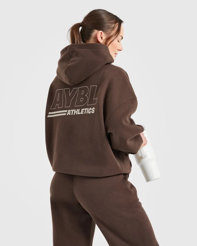 Athletics Track Oversized-Hoodie