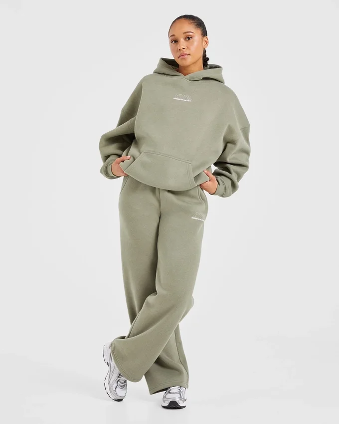 Athletics Track Oversized-Hoodie