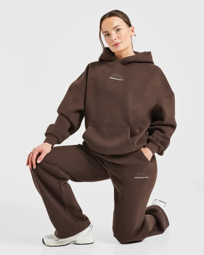 Athletics Track Oversized-Hoodie