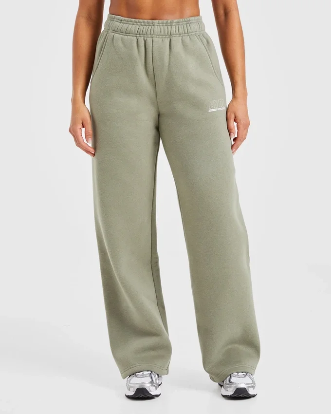 Athletics Track Oversized-Jogginghose mit geradem Bein