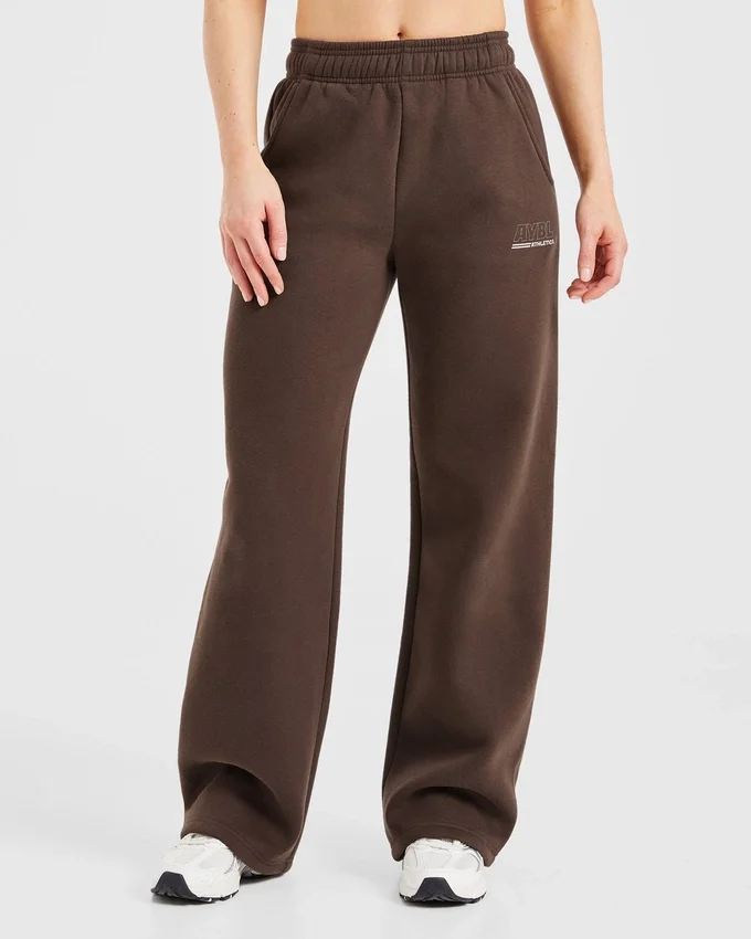 Athletics Track Oversized-Jogginghose mit geradem Bein