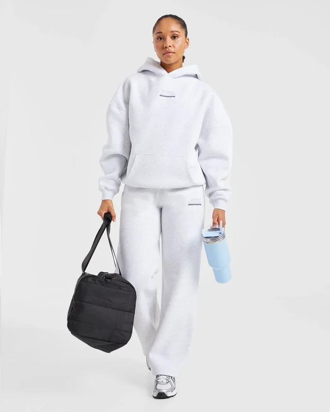 Athletics Track Oversized-Jogginghose mit geradem Bein