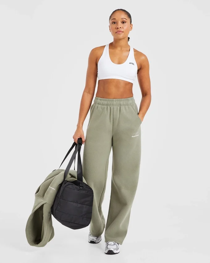 Athletics Track Oversized-Jogginghose mit geradem Bein