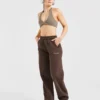 Athletics Track Oversized-Jogginghose mit geradem Bein