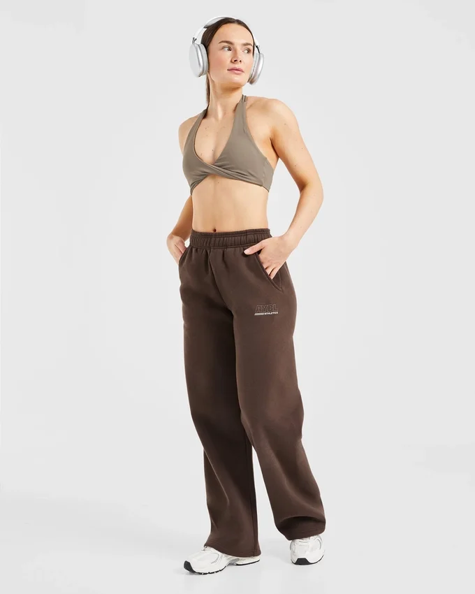 Athletics Track Oversized-Jogginghose mit geradem Bein
