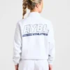Athletics Track Oversized-Pullover mit 1/4-Reißverschluss
