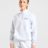 Athletics Track Oversized-Pullover mit 1/4-Reißverschluss