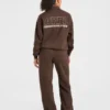 Athletics Track Oversized-Pullover mit 1/4-Reißverschluss