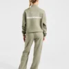 Athletics Track Oversized-Pullover mit 1/4-Reißverschluss