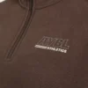 Athletics Track Oversized-Pullover mit 1/4-Reißverschluss