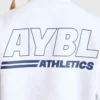 Athletics Track Oversized-Pullover mit 1/4-Reißverschluss