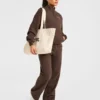 Athletics Track Oversized-Pullover mit 1/4-Reißverschluss