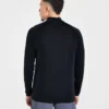 Attain nahtloser Pullover mit halbem Reißverschluss