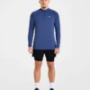 Attain nahtloser Pullover mit halbem Reißverschluss