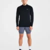 Attain nahtloser Pullover mit halbem Reißverschluss