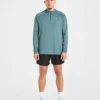 Attain nahtloser Pullover mit halbem Reißverschluss