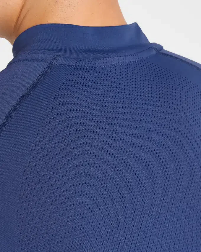 Attain nahtloser Pullover mit halbem Reißverschluss
