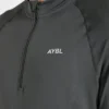 Attain nahtloser Pullover mit halbem Reißverschluss