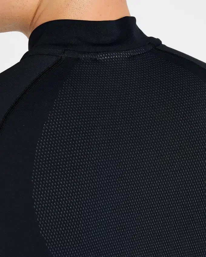 Attain nahtloser Pullover mit halbem Reißverschluss