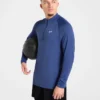 Attain nahtloser Pullover mit halbem Reißverschluss