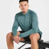 Attain nahtloser Pullover mit halbem Reißverschluss
