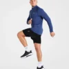 Attain nahtloser Pullover mit halbem Reißverschluss