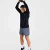Attain nahtloser Pullover mit halbem Reißverschluss