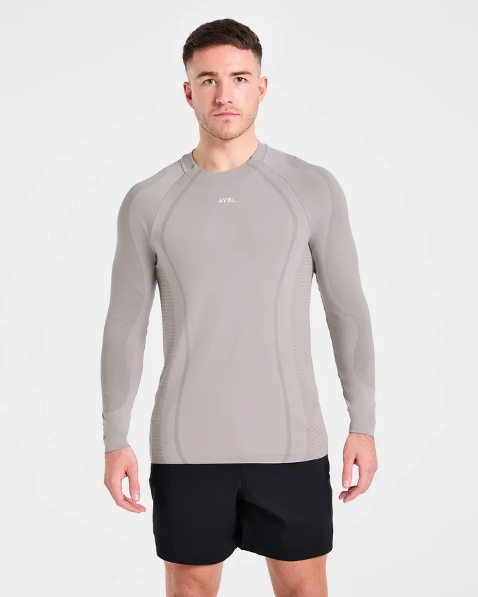 Attain nahtloses Langarm-T-Shirt